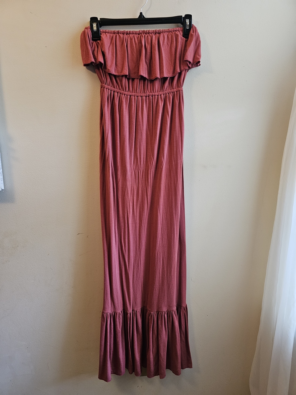 Velvet Torch Off-Shoulder Maxi Dress in Rose
